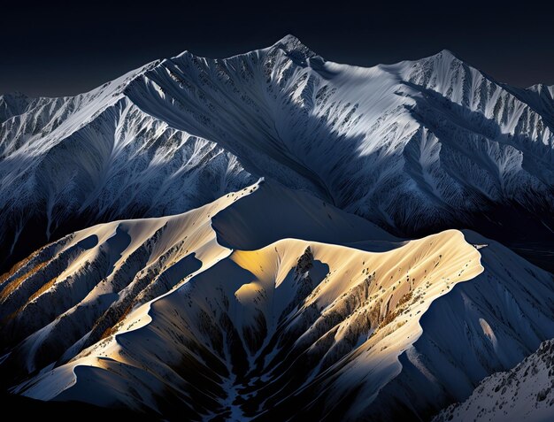 Photo paysage panoramique des alpes suisses méridionales sommets majestueux