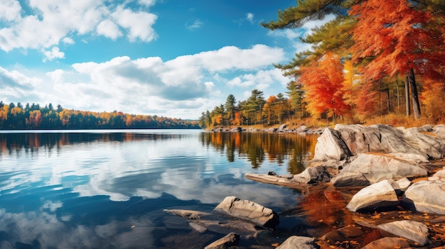 Le paysage panoramique de la chute d'eau