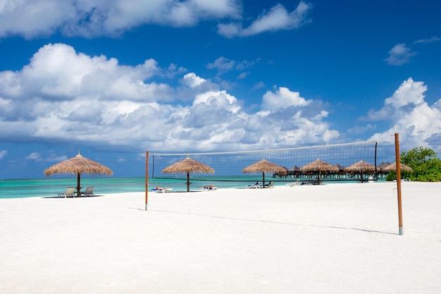 Paysage de paradis tropical aux Maldives