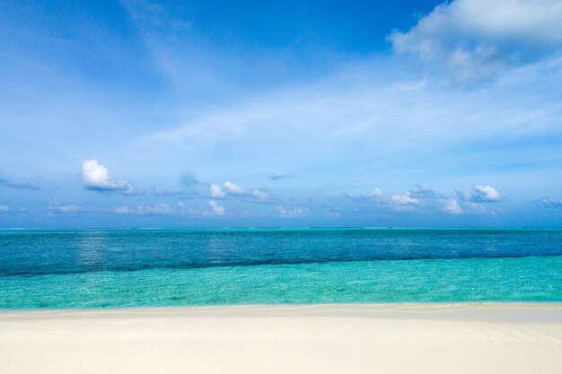 Paysage paradisiaque tropical aux Maldives