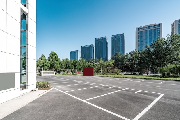 Photo paysage et parking de la ville de weifang shouguang