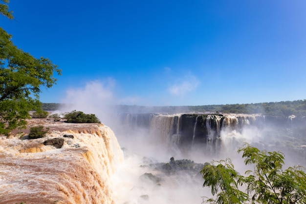 Paysage pittoresque du parc national de la cascade d'Iguazu au Brésil