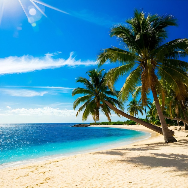 Photo le paysage de la plage est magnifique.