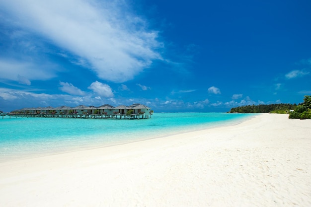 Paysage de plage et de mer tropicale