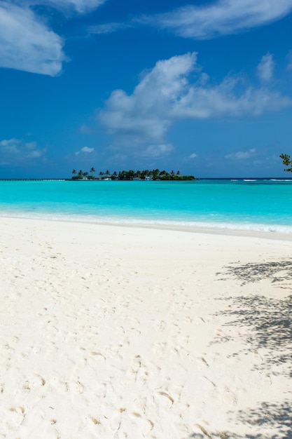 Paysage de plage et de mer tropicale