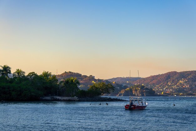 Paysage de la plage de Zihuatanejo à Guerrero