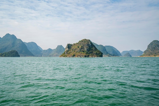 Paysage de Quyang LakeJingxi Baise Guangxi Chine