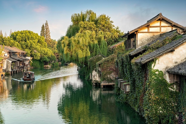 Paysage résidentiel antique à Wuzhen Chine Asie