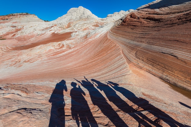 Paysage de Rock Desert, poche blanche en Arizona