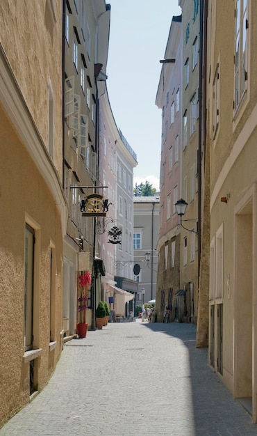 Le paysage des rues de Salzbourg