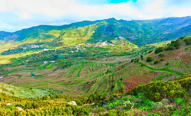 Paysage rural du nord de Tenerife, îles Canaries, Espagne