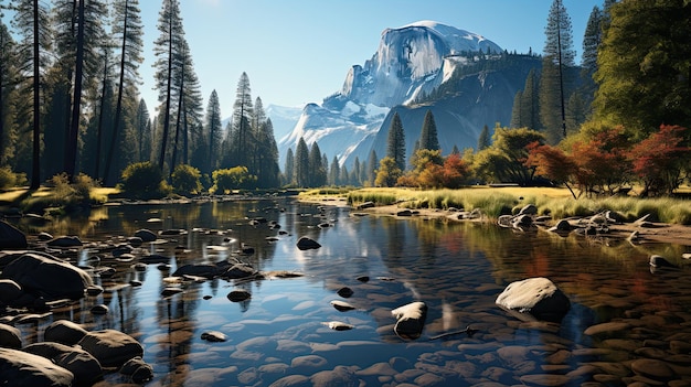 Un paysage rural paisible et rêveur