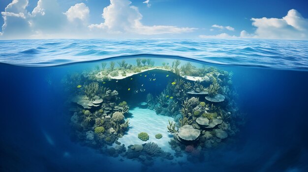 Le paysage sous-marin des Caraïbes