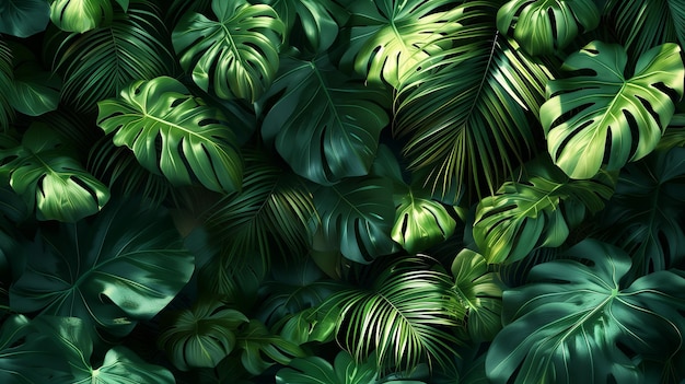 Paysage tropical Grandes feuilles de plantes tropicales En gros Plantes des forêts tropicales de haute qualité