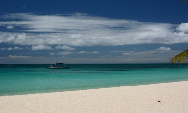 Photo paysage tropical plage blanche boracay visayas occidental philippines