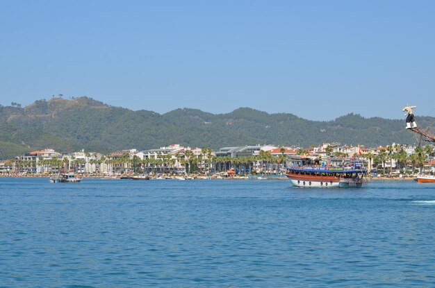 Le paysage turc Côte de la mer de Turquie