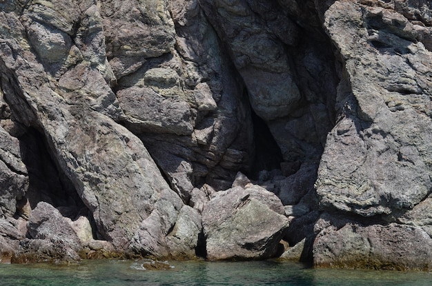 Le paysage turc Côte de la mer de Turquie