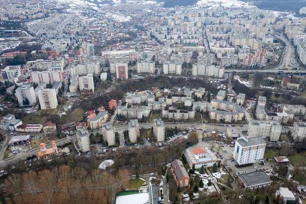 Photo paysage urbain aérien