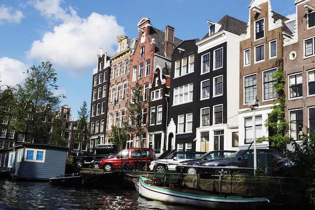 Paysage urbain à Amsterdam aux Pays-Bas