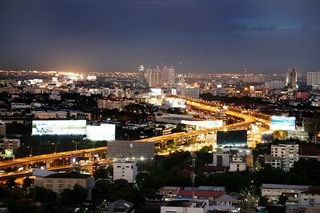 Paysage urbain de Bangkok pour le fond