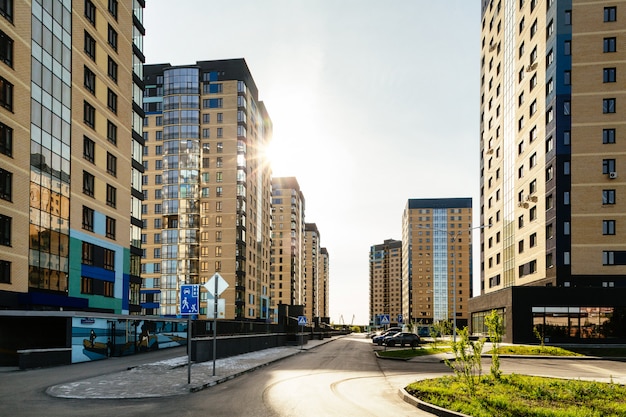 Paysage urbain avec des bâtiments