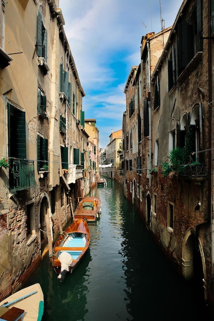 Paysage urbain du canal à Venise, Italie