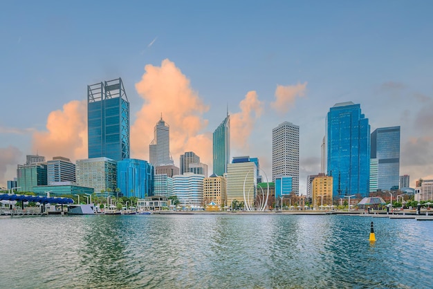 Paysage urbain du centre-ville de Perth en Australie