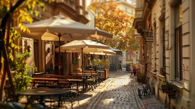 Un paysage urbain européen pittoresque