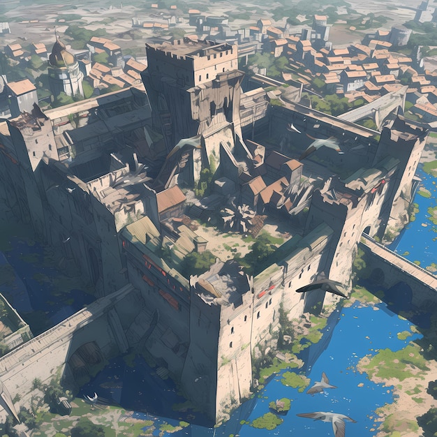 Le paysage urbain de la forteresse médiévale