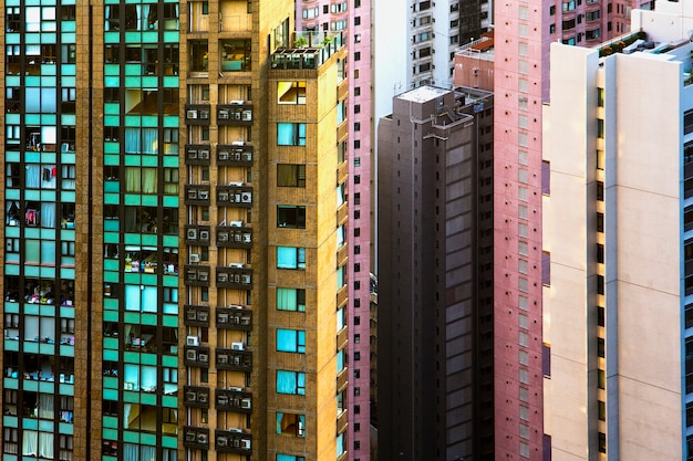 Paysage urbain de Hong Kong