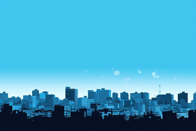 paysage urbain horizon espace silhouette illustration arrière-plan