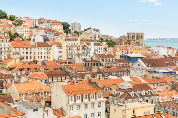 Paysage urbain de Lisbonne au Portugal