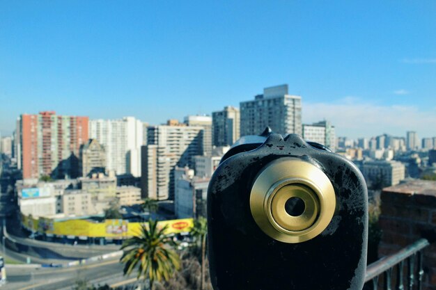 Photo le paysage urbain moderne contre un ciel dégagé