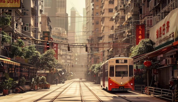 Photo un paysage urbain avec de nombreux bâtiments et quelques personnes qui se promènent