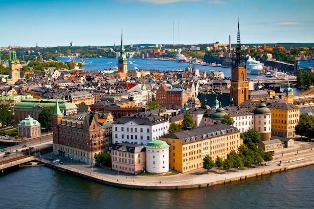 Paysage urbain de Stockholm