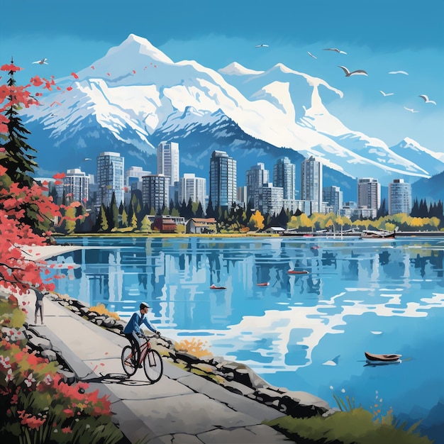 Le paysage urbain vibrant de Vancouver où les montagnes rencontrent le front de mer