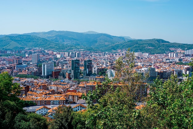 Paysage urbain de la ville de Bilbao Espagne destination de voyage