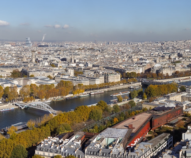 Paysage urbain de la ville de Paris