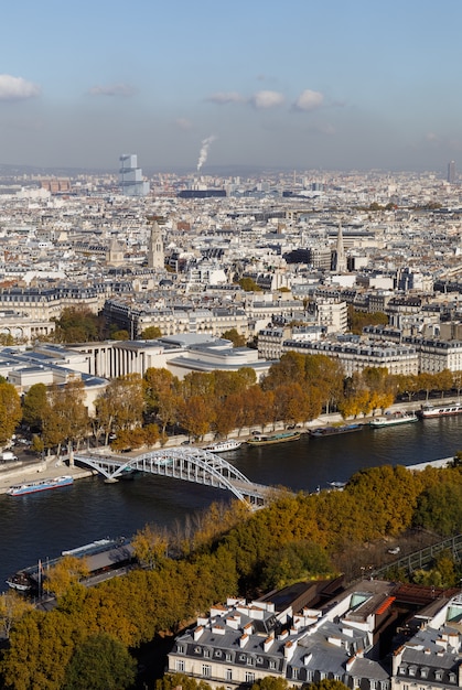 Paysage urbain de la ville de Paris