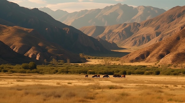 paysage de la vallée de la Catamarque