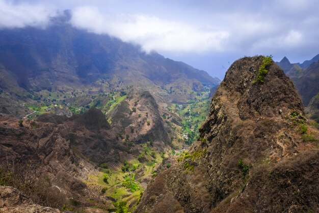 Paysage de la vallée de la Paul dans l'île de Santo Antao, Cap-Vert