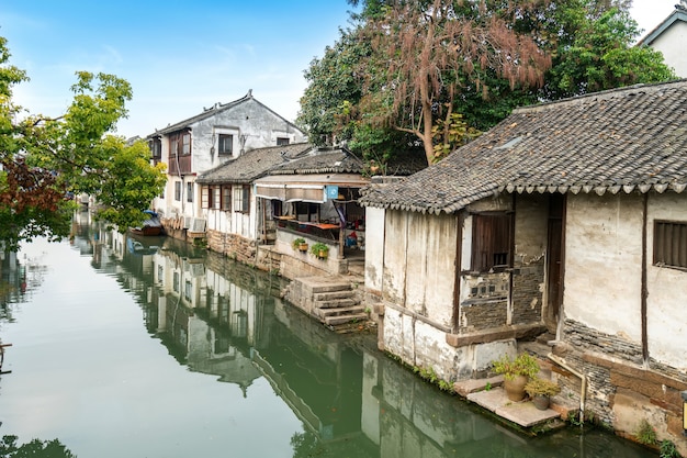 Paysage de la vieille ville de Zhouzhuang, Suzhou, Chine