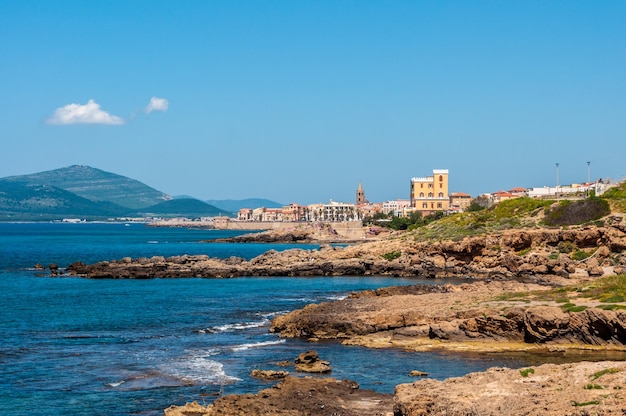 Paysage de la ville d'Alghero Sardaigne