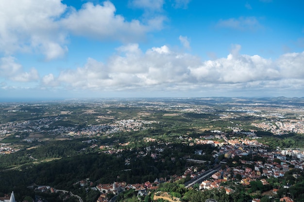 Paysage ville et forêt de Sintra Portual