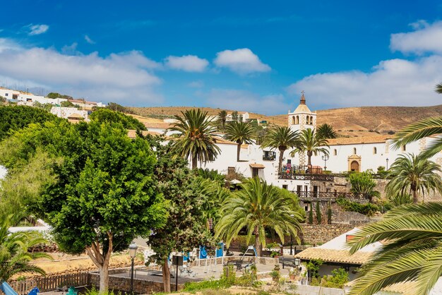 Paysage de la ville historique de Betancuria, le plus ancien village des îles Canaries - fuerteventura.