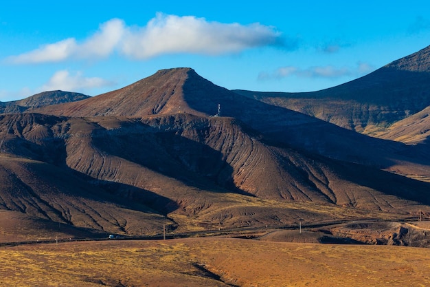 Paysage volcanique dans la municipalité de La Oliva, Fuerteventura