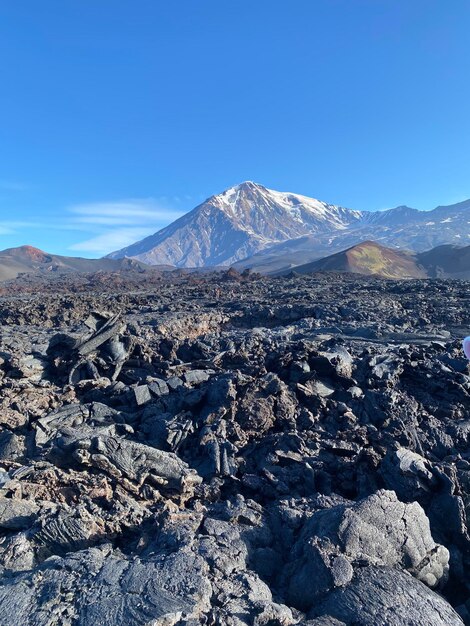 Photo le paysage volcanique