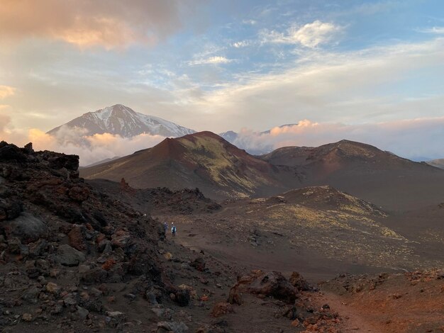 Photo le paysage volcanique