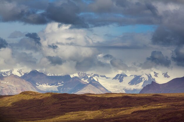 Paysages sur l'autoroute Denali, Alaska.