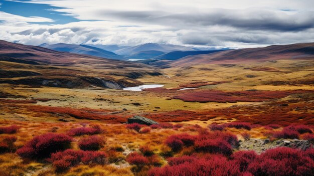 Les paysages colorés des hauts plateaux de Sumapaz Pramo Génératif Ai